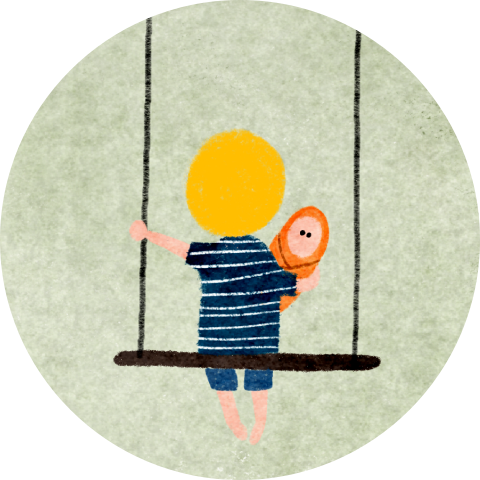 Sluitzegel rond schommel jongen | 25 stuks